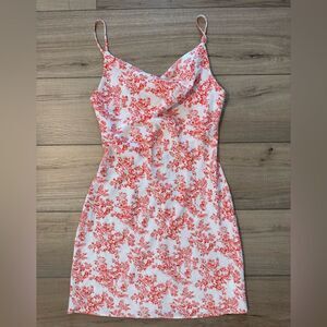 Urban Outfitters silk cowl neck dress women's small Coquette Cottagecore summer